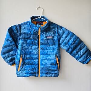 Patagonia NEW Toddler Puffer Blue Down Jacket Sweater Kids 3T Boy Girl Unisex